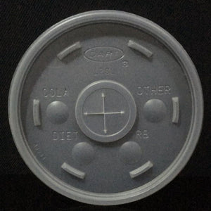 TAPA PLANA VASO UNICEL 32OZ CON ORIFICIO (500 PIEZAS)