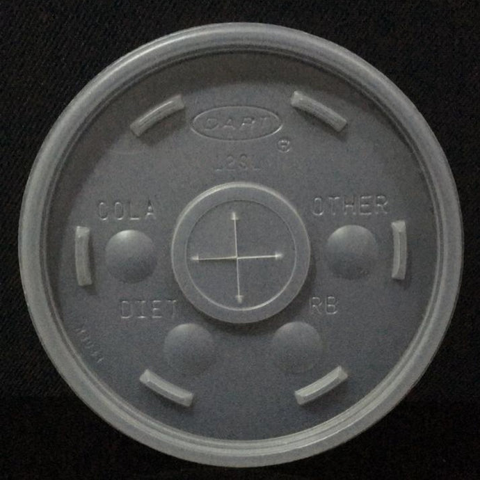 TAPA PLANA VASO UNICEL 32OZ CON ORIFICIO (500 PIEZAS)