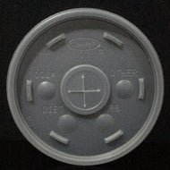 TAPA PLANA VASO UNICEL 32OZ CON ORIFICIO (500 PIEZAS)